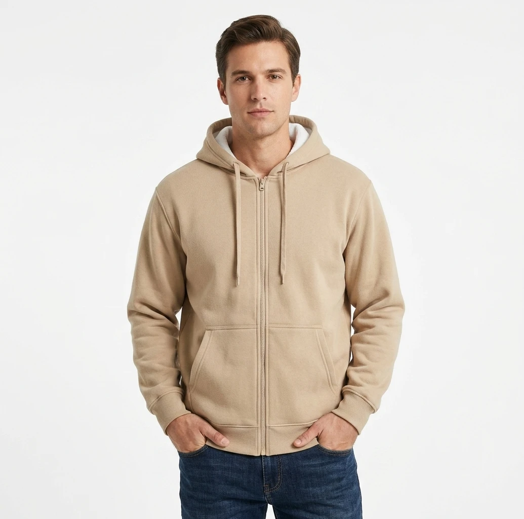 Full Zipper Fleece Interior Sweater